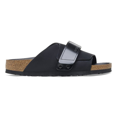 Ciabatta Birkenstock Kyoto in nabuck e pelle laccata