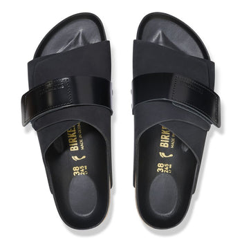 Ciabatta Birkenstock Kyoto in nabuck e pelle laccata - 5