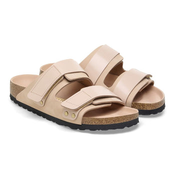 Ciabatta Birkenstock Uji in nabuck e pelle laccata - 4