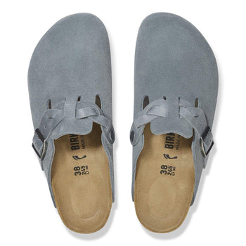 Sabot Birkenstock Boston Braided in suede con cinturino intreccio - 3