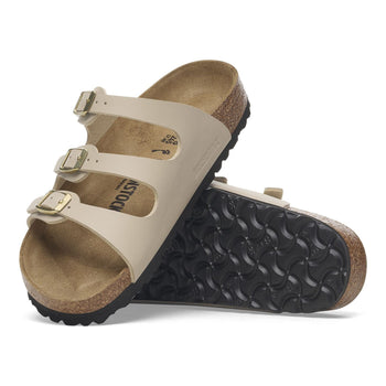 Ciabatta Bikenstock Florida in ecopelle con tre fasce - 3