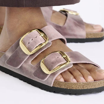 Ciabatta Birkenstock Arizona Big Buckle in pelle oliata - 6