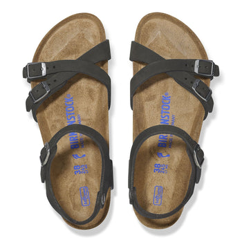 Sandalo Birkenstock Kumba in anbuck con plantare morbido - 3