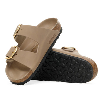 Ciabatta Birkenstock Arizona Big Bucklè in nabuck oliato - 4