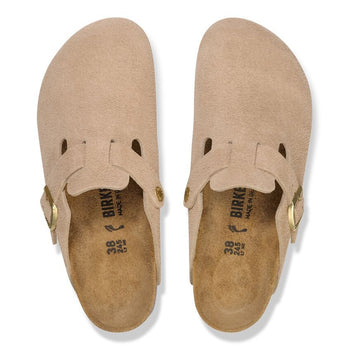 Sabot Birkenstock Boston in camoscio - 4