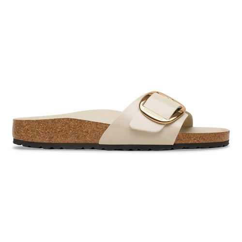 Ciabatta Birkenstock Madrid Big Buckle in pelle laccata