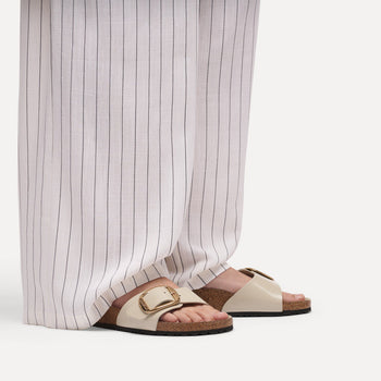 Ciabatta Birkenstock Madrid Big Buckle in pelle laccata - 5