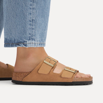 Ciabatta Birkenstock Arizona in nabuck con sottopiede morbido - 5