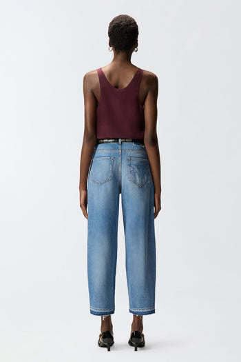 Jeans balloon fit Pinko in cotone con scoloriture - 3