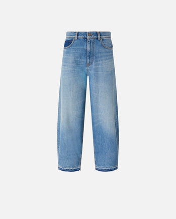 Jeans balloon fit Pinko in cotone con scoloriture - 5