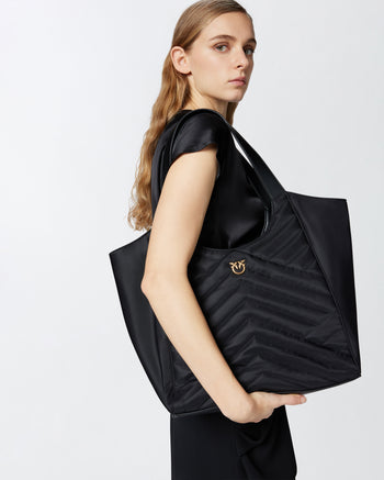 Borsa shopping Pinko in pelle trapuntata - 6