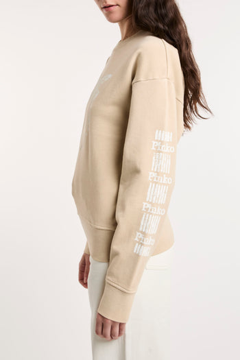 Felpa Pinko in cotone con maniche logate - 7