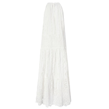 Pinko, abito midi in sangallo e macramè - 3