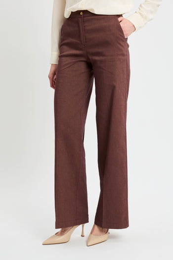 Pantalone Pinko in lino stretch - 3