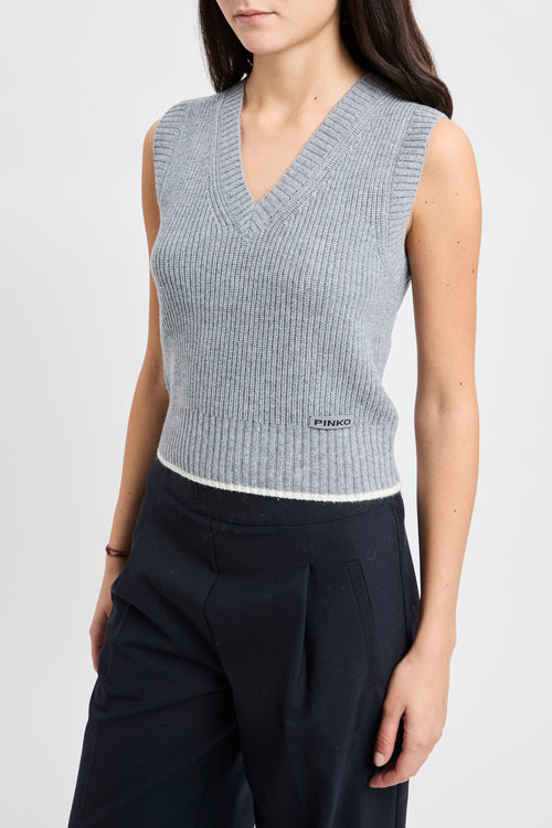Gilet Pinko in maglia con scollo a V