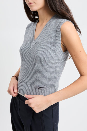 Gilet Pinko in maglia con scollo a V - 3