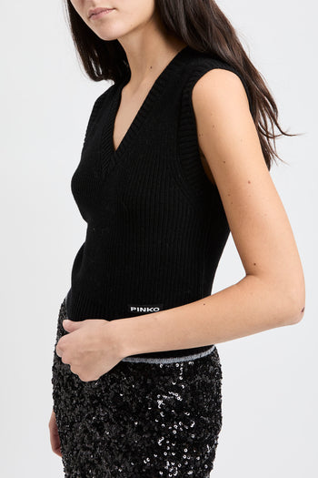 Gilet Pinko in maglia con scollo a V - 3