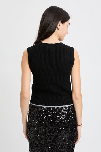 Gilet Pinko in maglia con scollo a V - 6