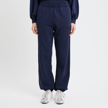 Pantalone jogger Pinko in cotone con logo ricamato - 8