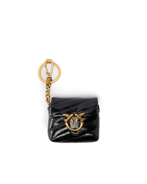 Custodia AirPods Pinko Love Bag Puff in pelle lucida