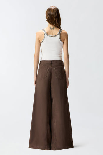 Jeans cinque tasche Pinko super wide leg - 3