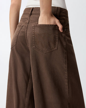 Jeans cinque tasche Pinko super wide leg - 4