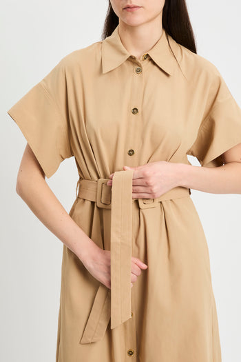 Abito chemisier midi Pinko in cotone con cintura in vita - 6