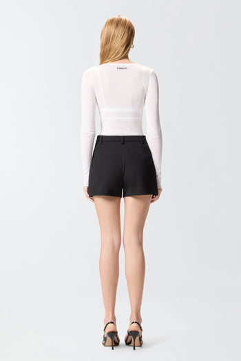 Maglia in misto viscosa Pinko con girocollo aperto a V - 3