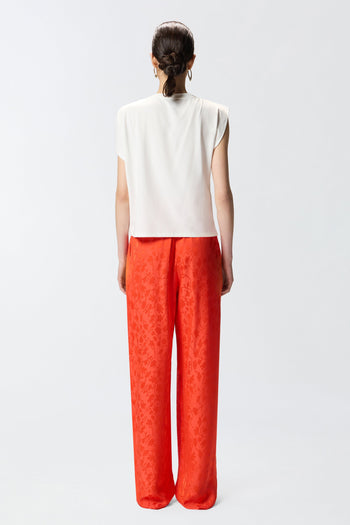 Top Pinko in cotone con applicazione in metallo dorato - 3