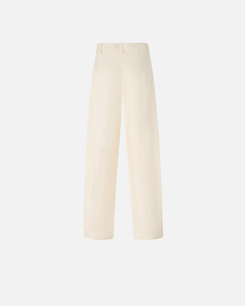 Pantalone a palazzo Pinko in tessuto stretch effetto lino con cintura - 6