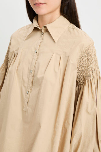 Blusa Pinko in cotone con maniche a palloncino - 3