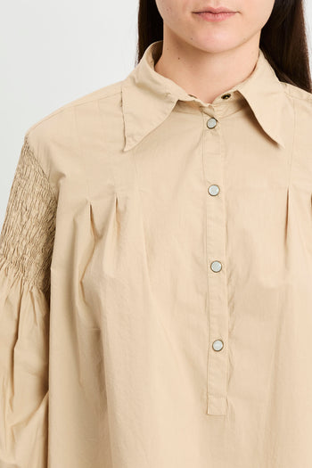 Blusa Pinko in cotone con maniche a palloncino - 7