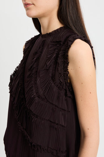 Top Pinko in viscosa con volants - 4