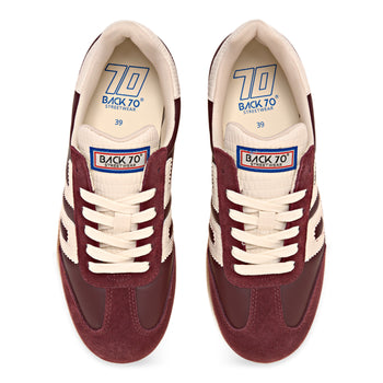 Sneaker Back 70 Cloud in nappa con inserti latte - 5