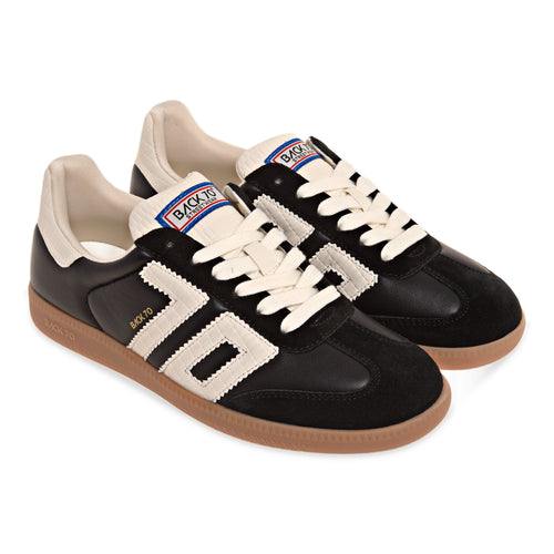 Sneaker Back 70 Cloud in nappa con inserti latte - 2