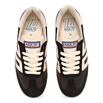 Sneaker Back 70 Cloud in nappa con inserti latte - 5