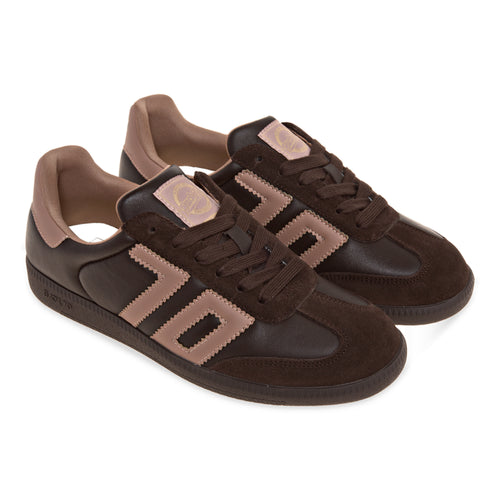 Sneaker Back 70 Cloud in nappa con inserti nude - 2