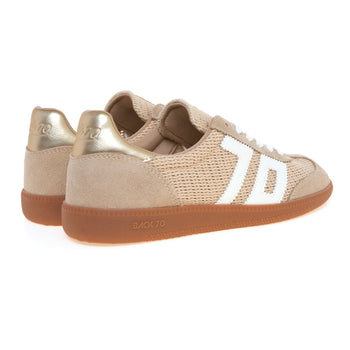 Sneaker Back 70 Ghost in camoscio e iuta con logo in pelle - 3