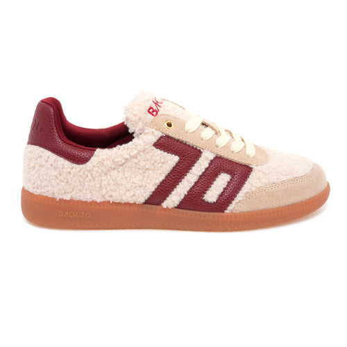 Sneaker Back 70 Cloud in teddy e camoscio