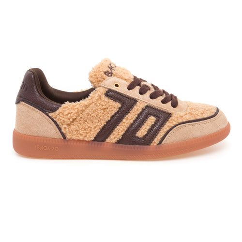 Sneaker Back 70 Cloud in teddy e camoscio