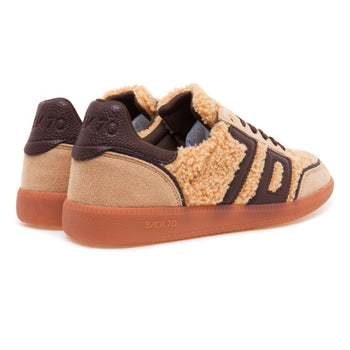 Sneaker Back 70 Cloud in teddy e camoscio - 3