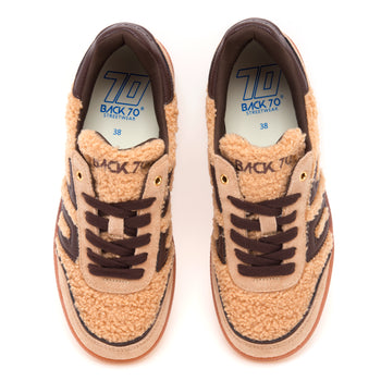Sneaker Back 70 Cloud in teddy e camoscio - 5