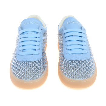Sneaker Back 70 Smart strass in pelle e tessuto - 5