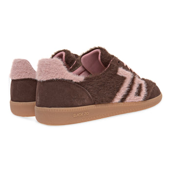 Sneaker Back 70 Mohair con logo e talloncino rosa - 3