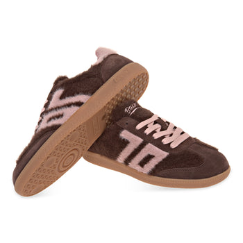 Sneaker Back 70 Mohair con logo e talloncino rosa - 4