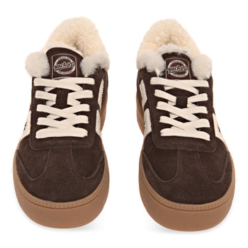 Sneaker Back 70 XXL in camoscio con inserti burro e fodera teddy - 5