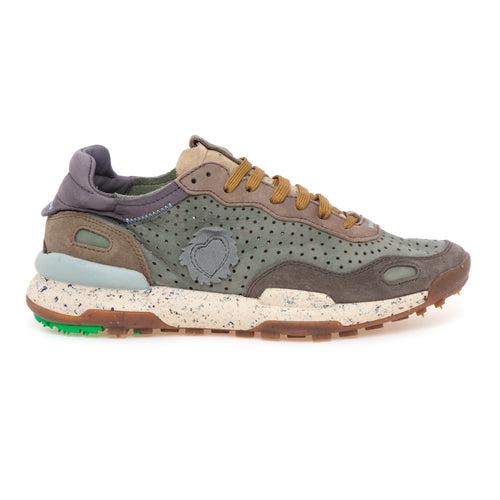 Sneaker Satorisan Chacrona Laser premium in camoscio e nabuck forato