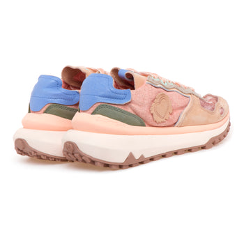 Sneaker Satorisan Chacrona Metta Lino Whitewisp in camoscio e lino ricamato - 3