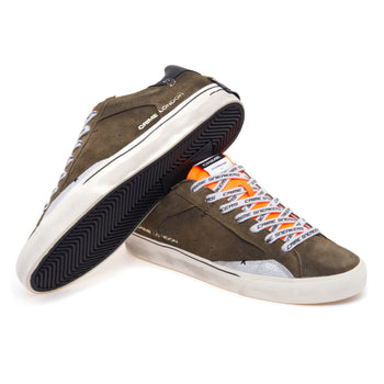 Sneaker Crime London Distresses Destructured in camoscio - 4