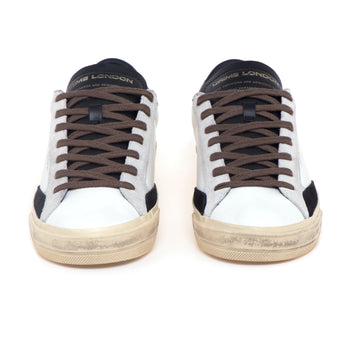 Sneaker Crime London Distresses 2.0 in pelle  BIANCO - 5